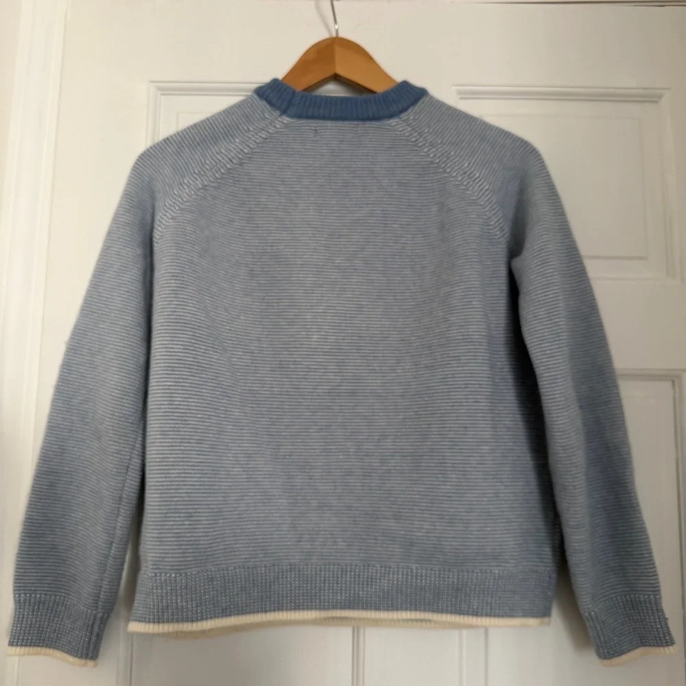 NWT bohme Women's Light Blue Crewneck Sweater - Picture 11 of 13